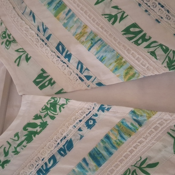 Vintage BFA Classics WomensBlazer Open Front Tropical Beachy Coastal Y2K Medium - Picture 5 of 10